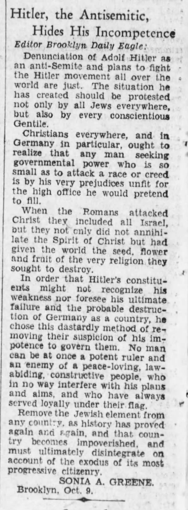 Sonia_H__Greene_Letter_on_Hitler_and_Antisemitism